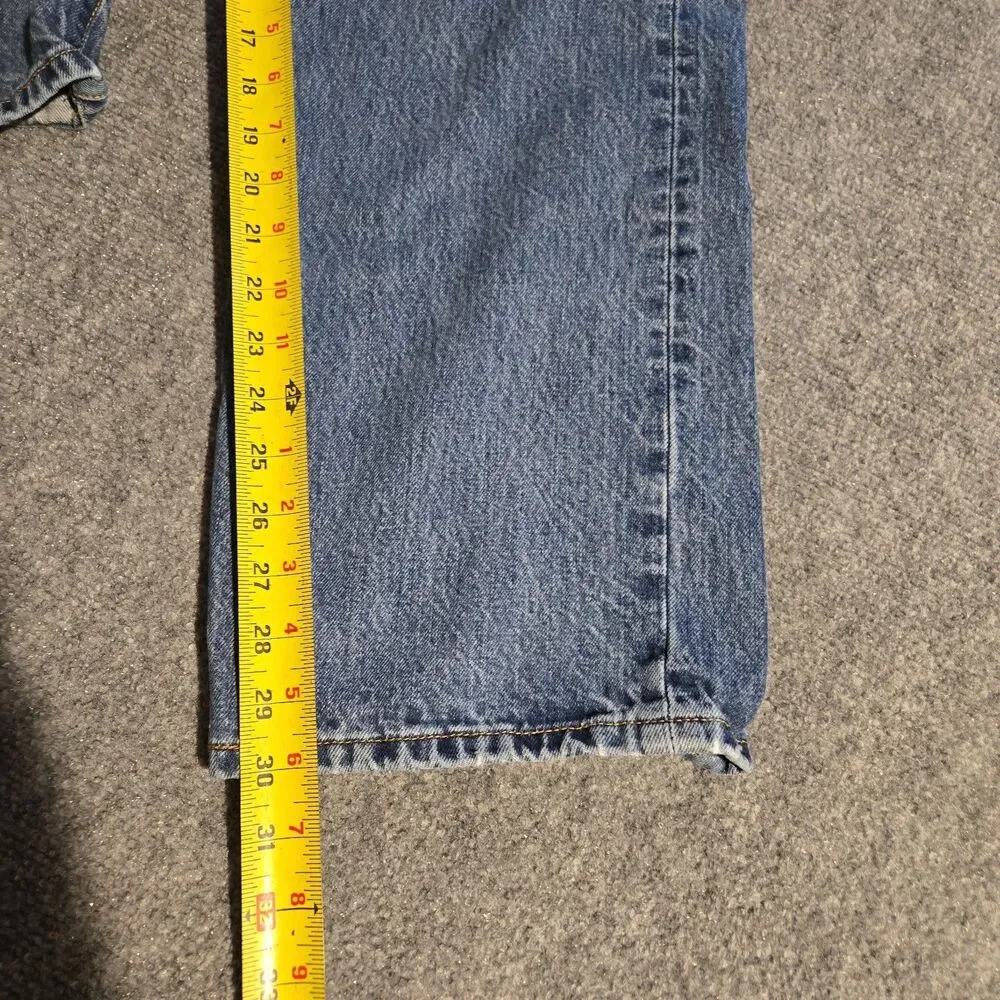 VTG Levis 501 Button Fly Jeans Mens 40x30 Blue Medium Wash 90s Straight